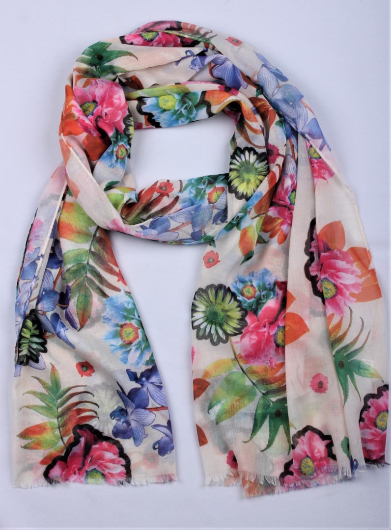 Alice & Lily printed scarf yellow Style : SC/4792YEL image 0